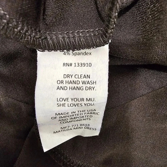 NWOT SHOW ME YOUR MUMU Matilda Mini Dress Black Lace Up Size Medium - Picture 10 of 11